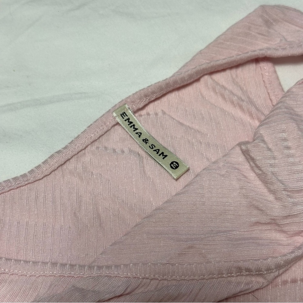 Emma & Sam Pink One Shoulder Top - Picture 2 of 2